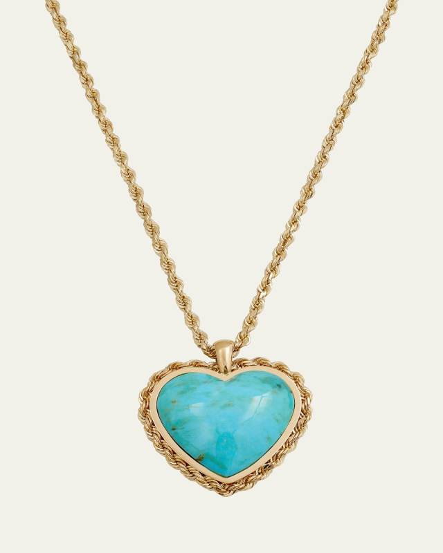 Malachite Heart Pendant Necklace